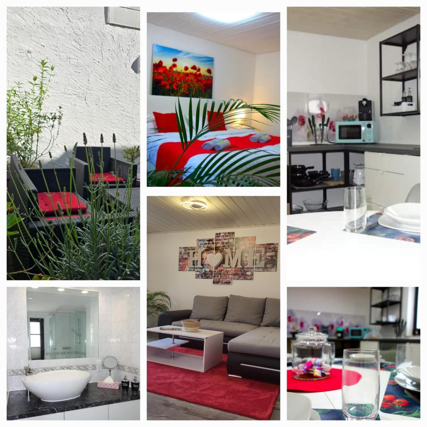 Happy-Homes Red - Up To 5 - Kueche - W-Lan - Netflix - Honig - Terrasse Altenstädt Eksteriør bilde